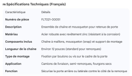 DOOR HOLDBACK CHAIN & SNAP ASSY