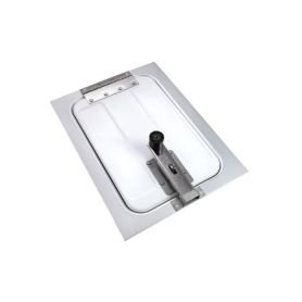 VENT DOOR 17" X 12" WHITE BOTTOM HINGE