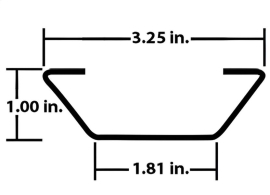 FRUEHAUF ALUM ANTI-SNAG ROOF BOW 98.5"