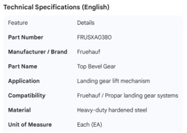 FRUEHAUF TOP BEV. GEAR