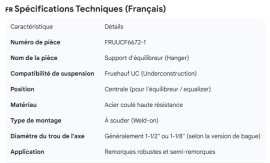 FRUEHAUF EQUALIZER HANGER