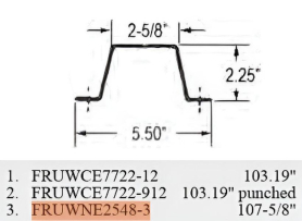 FRONT POST 107" TAKEOFF
