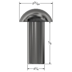 GREAT-DANE RIVET 1/4 X 5/8 BTNH (41144) (~200/LB)