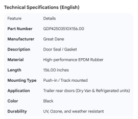 GREAT-DANE DOOR SEAL