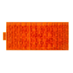 GROTE REFLECTOR AMBER RECTANGULAR 4" STICK ON