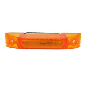 GROTE CLEARANCE MARKER AMBER TURTLEBACK THIN LINE