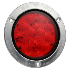 GROTE 10 DIODE S/S/T LED W/SS FLANGE RED