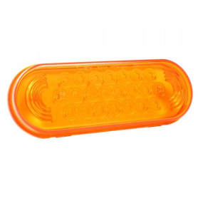 GROTE OVAL TURN LIGHT GROMMET MOUNT AMBER