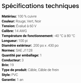 GROTE 3 WAY WIRE 14GA FLAT (100FT)
