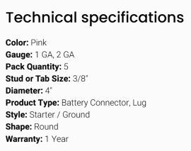 GROTE BATTERY CONNECTOR