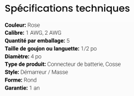 GROTE BATTERY CONNECTOR