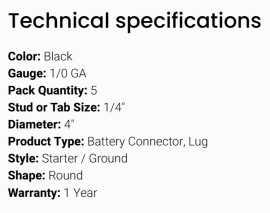 GROTE BATTERY CONNECTOR