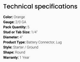 GROTE BATTERY CONNECTOR