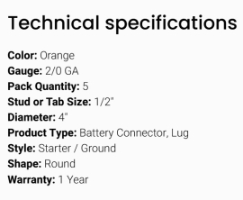 GROTE BATTERY CONNECTOR