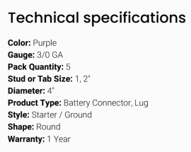 GROTE BATTERY CONNECTOR