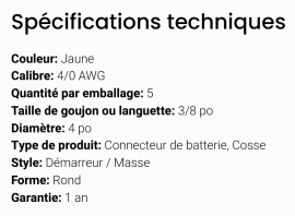 GROTE BATTERY CONNECTOR