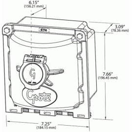 GROTE 7 WAY RECEPTACLE ULTRA NOSE BOX