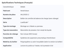 HENDRICKSON LOAD SCALE CONTROL BOX W/O DUMP