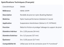 HENDRICKSON PIVOT BUSHING NYLON WASHER