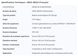 HENDRICKSON AIR SPRING FTP PROJECT
