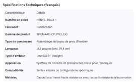 HENDRICKSON TIREMAAX TIRE HOSE ASSEMBLY STR 15.5