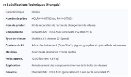 HOLLAND MARK V SHIFT SHAFT REPAIR KIT