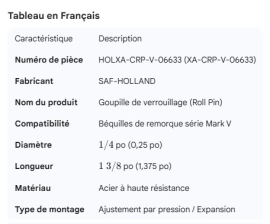 HOLLAND PIN 1/4 X 1-3/8 FOR MARK V