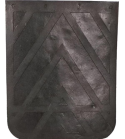 MUD FLAP BLACK RUBBER 1/4 X 24 X 30 CHEVRON