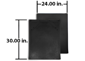 MUD FLAP BLACK 3/8 X 24 X 30 XTREME
