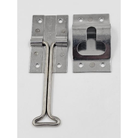 DOOR HOLDBACK T 4" SS KIT