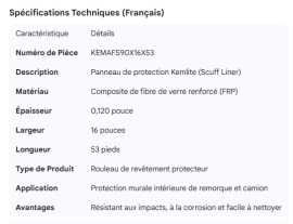 KEMLITE SCUFF .120 X 16" X 53'
