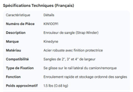 KINEDYNE STRAP WINDER