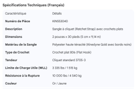 KINEDYNE RATCHET STRAP 30' W/806,3705-3