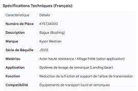 KYSOR WESTRAN J5313 BUSHING