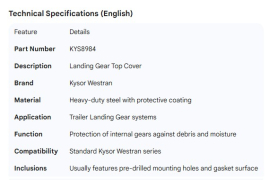 KYSOR WESTRAN TOP COVER