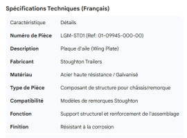 STOUGHTON WING PLATE 01-09945-000-00