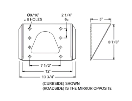 UTILITY DOUBLER BRACKET LH 3-1103-123