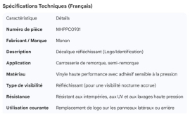 MONON REFLECTIVE DECAL