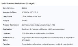 MERITOR ABS POWER CABLE