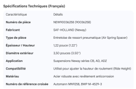 NEWAY AIR SPRING SPACER 1.22"  X 3.50"