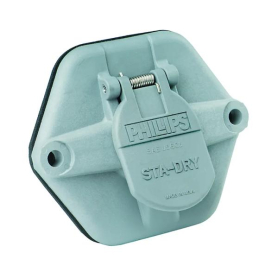 PHILLIPS 7 WAY RECEPTACLE PVC 20 AMP