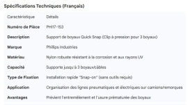 PHILLIPS HOSE HOLDER QUICK SNAP 3 HOSE SNAP ON CLIP