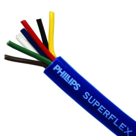 PHILLIPS ABS CABLE 7 WAY - 4/12 - 2/10 - 1/8 GA  100'