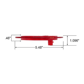 PHILLIPS LED S/S/T 4" ROUND RED FLANGE MOUNT PERMALITE