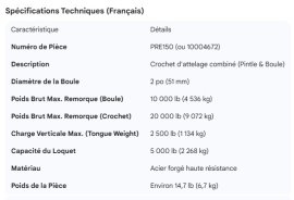 PREMIER PINTLE HOOK 2" DIA BALL