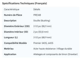 PREMIER BUSHING 3-1/2"OD X 3-1/2"L X 2"ID (340S, 640S)