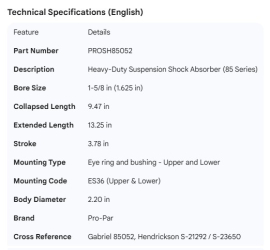 PROPAR SHOCK ABSORBER