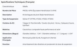 PROPAR PIVOT BUSHING KIT HENDRICKSON STYLE