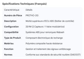 WABASH ABS 2S/1M TOP HALF ECU
