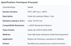 AXLE SPINDLE RACE 2.362" O.D. #84 INNER, L-68149 BRG